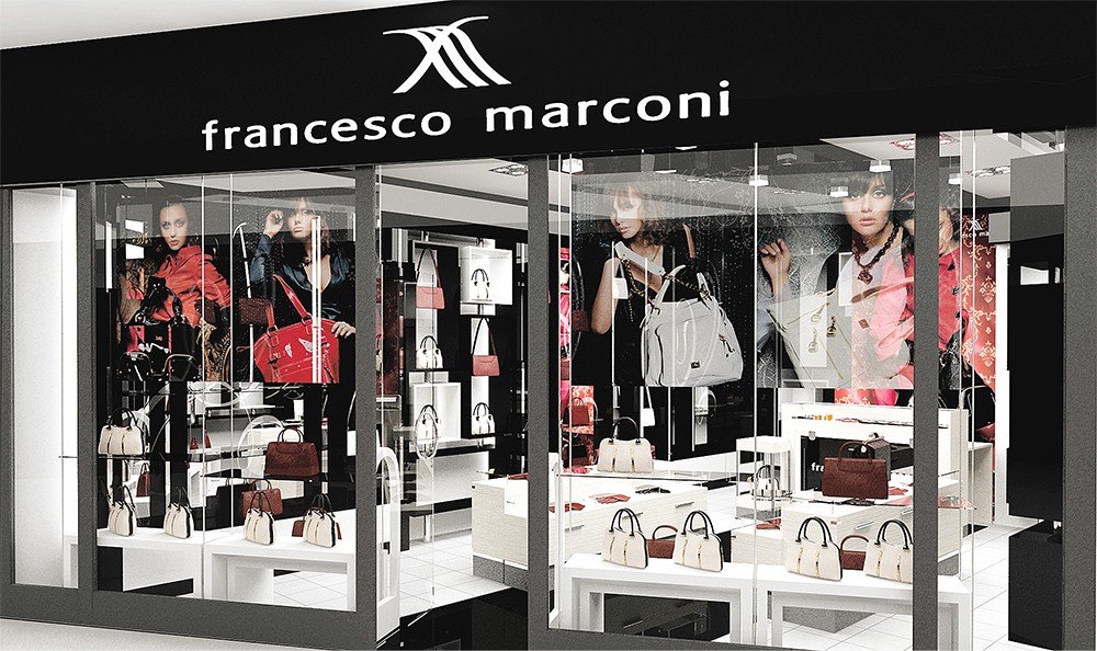 Разработка дизайн-проекта для сети магазинов кожгалантереи Francesco marconi 1